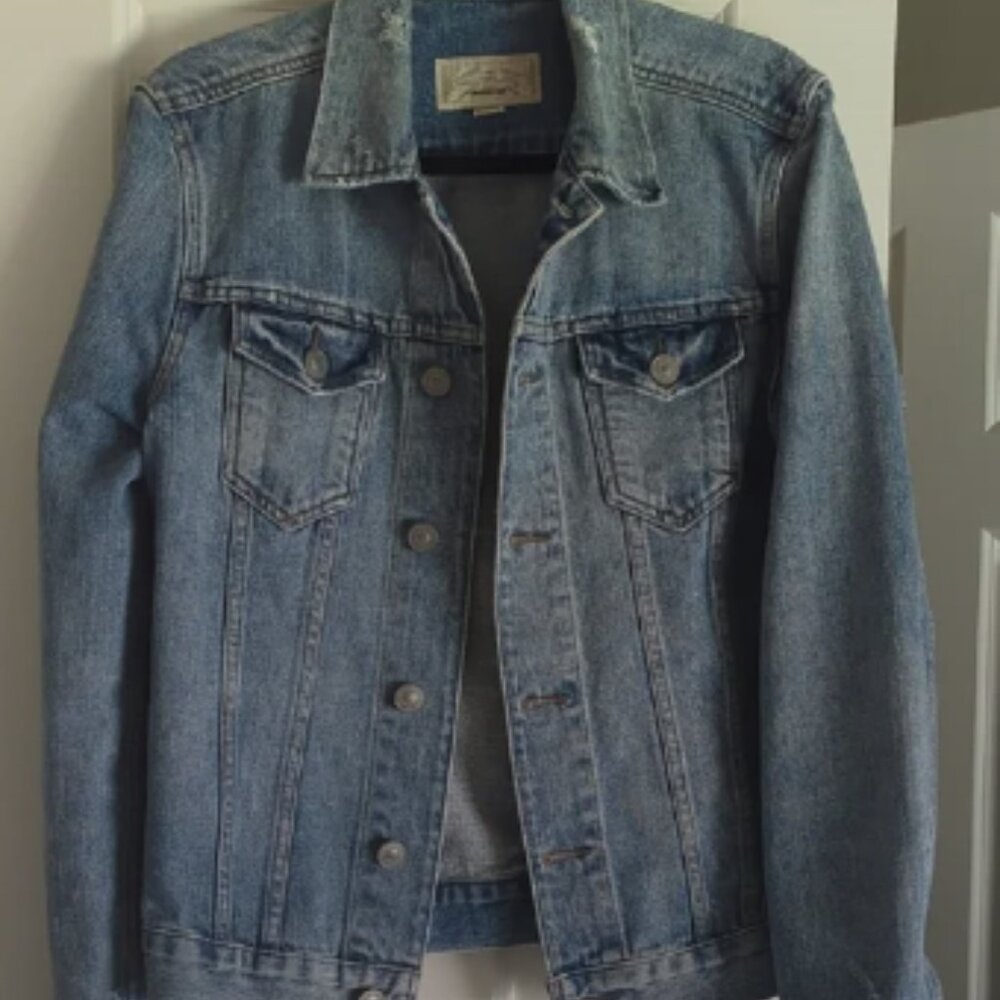 All Saints Light Blue Denim Jacket